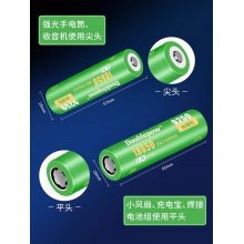 倍量18650锂电池可充电器大容量3.7V强光手电筒小风扇头灯4.2专用