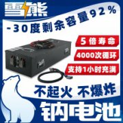 雪熊钠电池平替48V高尔夫球车磷酸铁锂电池电